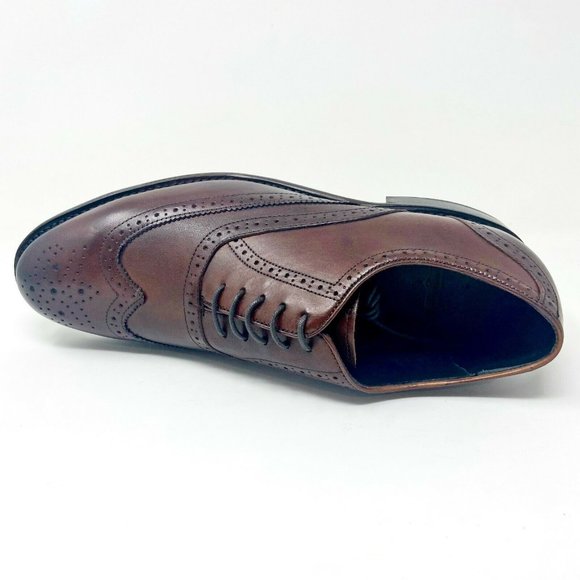 Thursday Boot Co Mens Mahogany Aviator Leather Dress Shoes - Picture 4 of 5